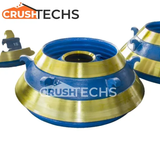 S3800 CS430 Cone Crusher Concave and Mantle Manganese Steel Castings Replacement Wear Parts